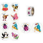  Cartoon Character Stickers - Roll of 50's